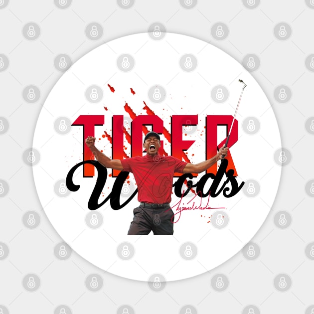 Tiger Woods Magnet by Juantamad